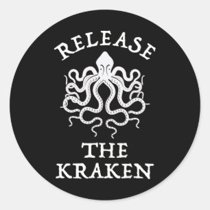 Adesivo Redondo Liberte O Kraken