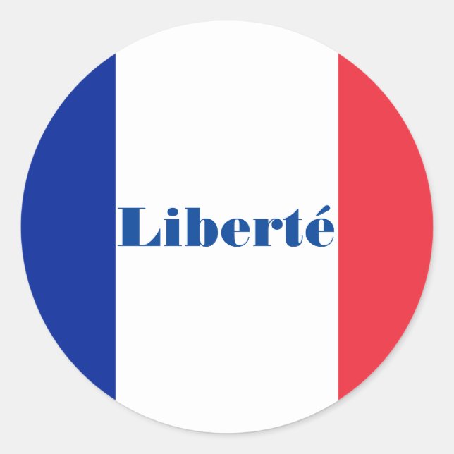 Adesivo Redondo Liberté Sticker (Frente)
