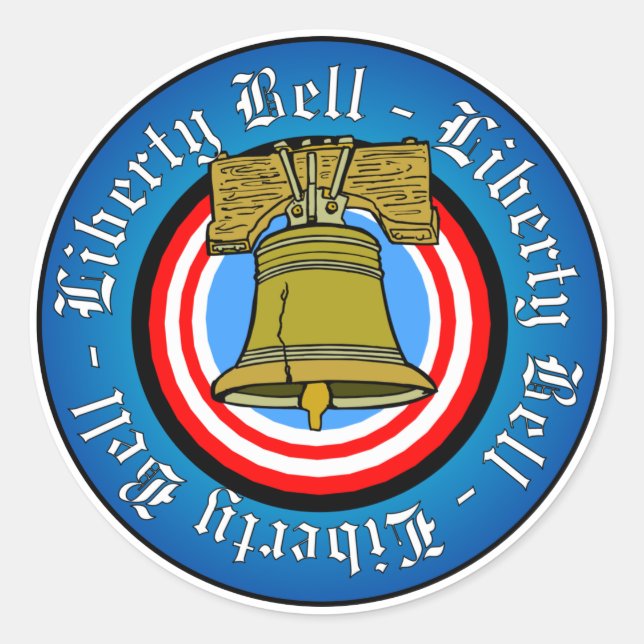 Adesivo Redondo Liberty Bell (Frente)