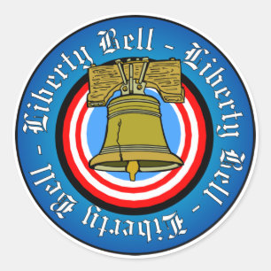Adesivo Redondo Liberty Bell
