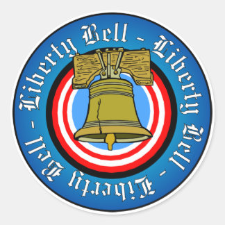 Adesivo Redondo Liberty Bell