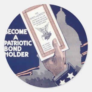 Adesivo Redondo Liberty Loan