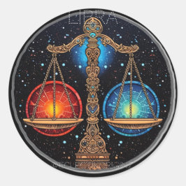 Adesivo Redondo Libra