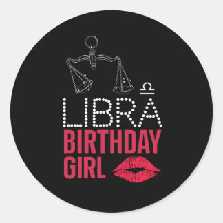 ADESIVO REDONDO LIBRA BIRTHDAY GIRL
