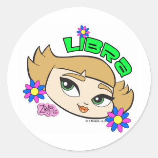 Adesivo Redondo Libra Stickers