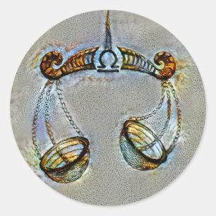 Adesivo Redondo Libra Veneza