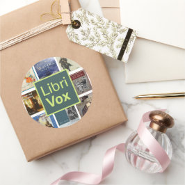 Adesivo Redondo LibriVox Sticker Sheet