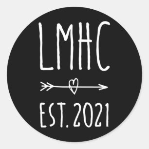 Adesivo Redondo Licensed Mental Health Advisory 2024 Graduat Da Lm