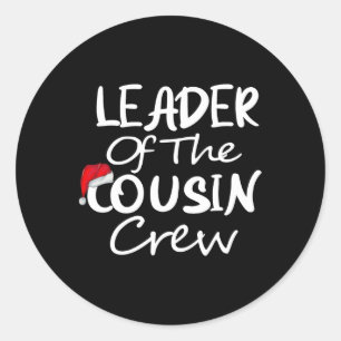Adesivo Redondo Líder Da Prima Tripulante Da Família Do Chapéu De 