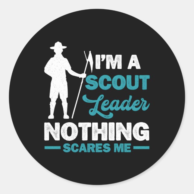 Adesivo Redondo Líder de escoteiro (Frente)