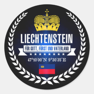 Adesivo Redondo Liechtenstein