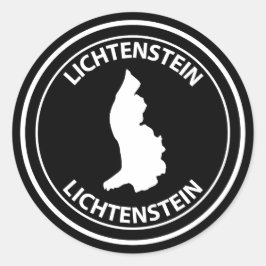 Adesivo Redondo Liechtenstein
