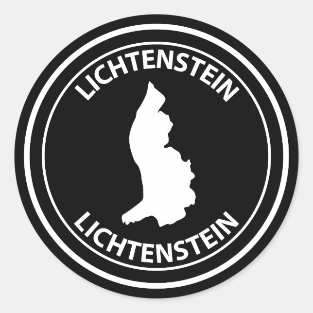 Adesivo Redondo Liechtenstein (Frente)