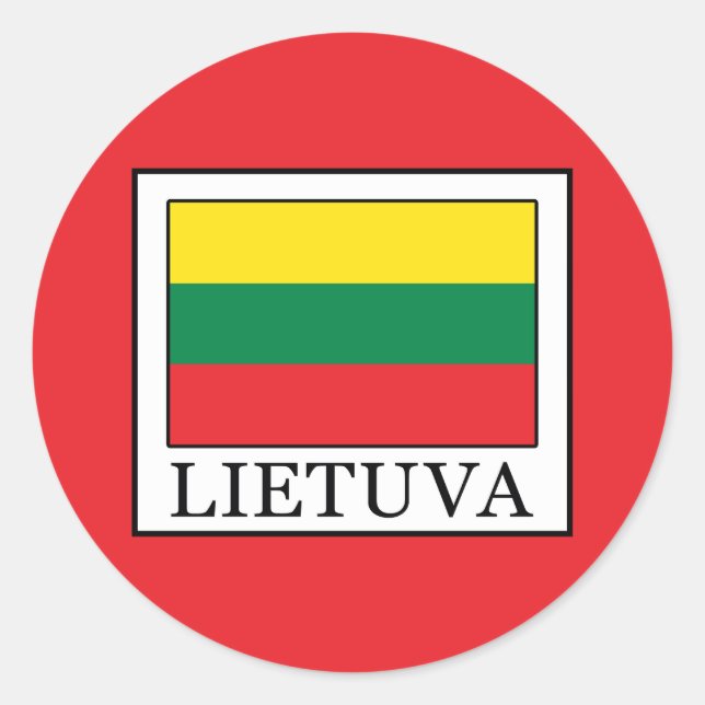Adesivo Redondo Lietuva (Frente)