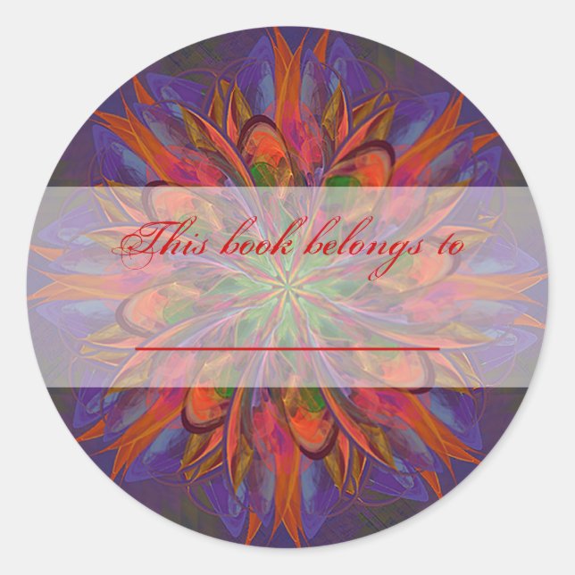 Adesivo Redondo Life Mandala (Frente)
