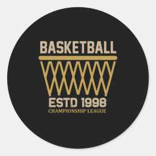 Adesivo Redondo Liga de Basquete Estd 1998