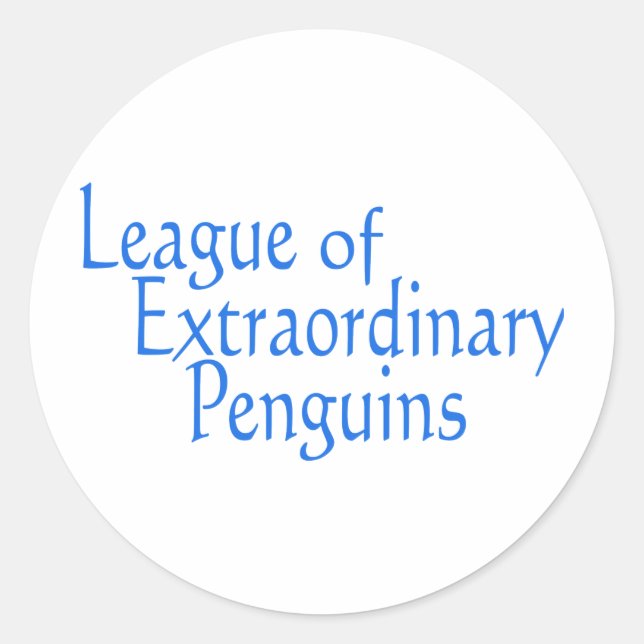 Adesivo Redondo Liga dos Pinguins Extraordinários 3 (Frente)