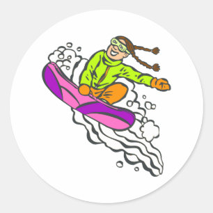 Adesivo Redondo Ligação em ponte da menina