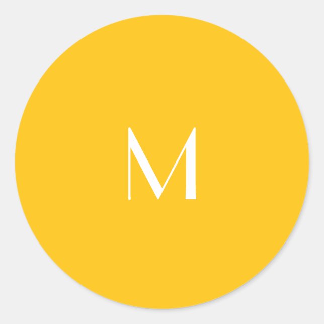 Adesivo Redondo light honey amber - add monogram  (Frente)