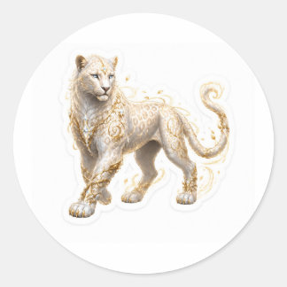 Adesivo Redondo Light Panther Sticker