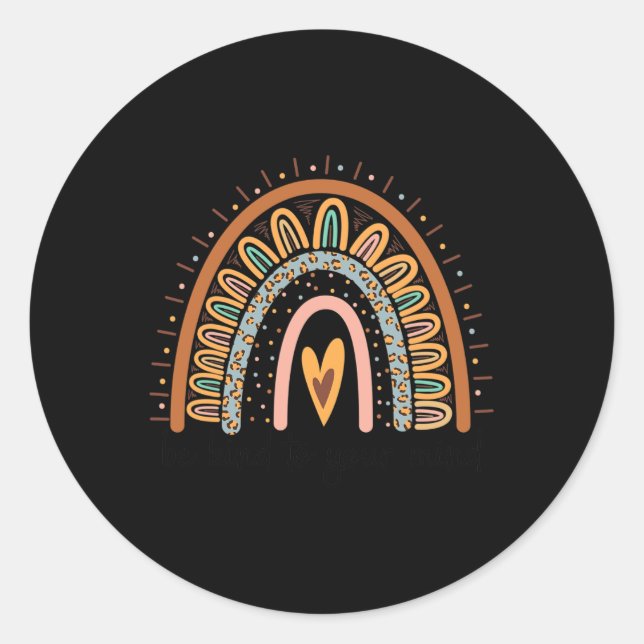 Adesivo Redondo Ligue-Se À Sua Mente Problemas De Saúde Mental Con (Frente)