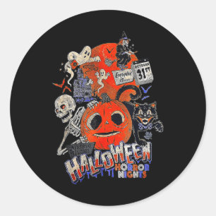Adesivo Redondo Lil Boo Halloween As Noites Todos São 3 De Outubro
