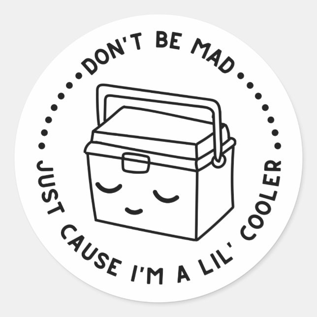 Adesivo Redondo Lil' Cooler Sticker (Frente)
