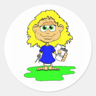 Adesivo Redondo Lil Crafty