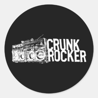 Adesivo Redondo Lil Jon "Crunk Rocker Boombox White"