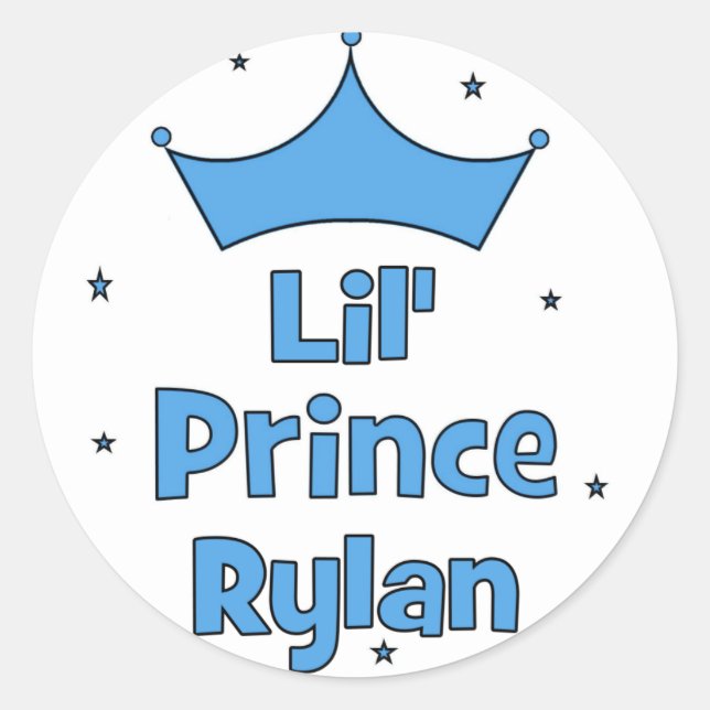 Adesivo Redondo Lil' Prince Rylan (Frente)