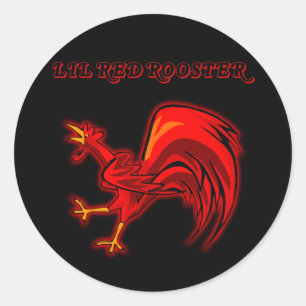 Adesivo Redondo Lil Red Rooster
