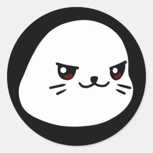 Adesivo Redondo Lil Sappys CUTE, MAS VESTIDO PERIGOSO (BB)