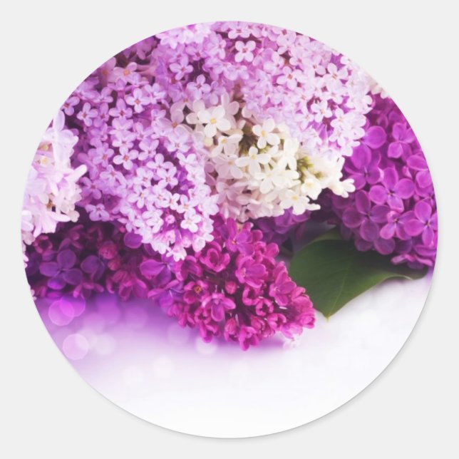 Adesivo Redondo Lilac Stickers (Frente)