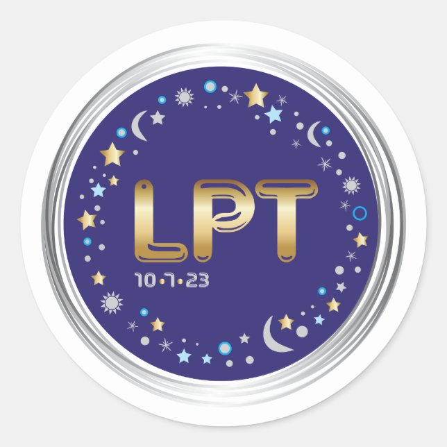 Adesivo Redondo LilaPalooza Sticker (Frente)