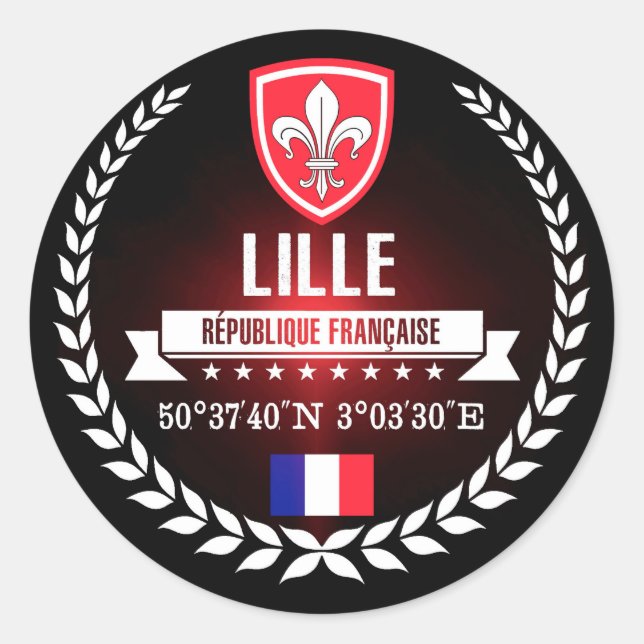 Adesivo Redondo Lille (Frente)