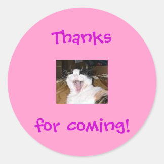 Adesivo Redondo Lillytalk, Obrigados para vir!