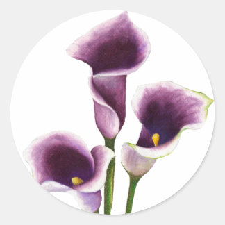 Adesivo Redondo Lily Art Sticker