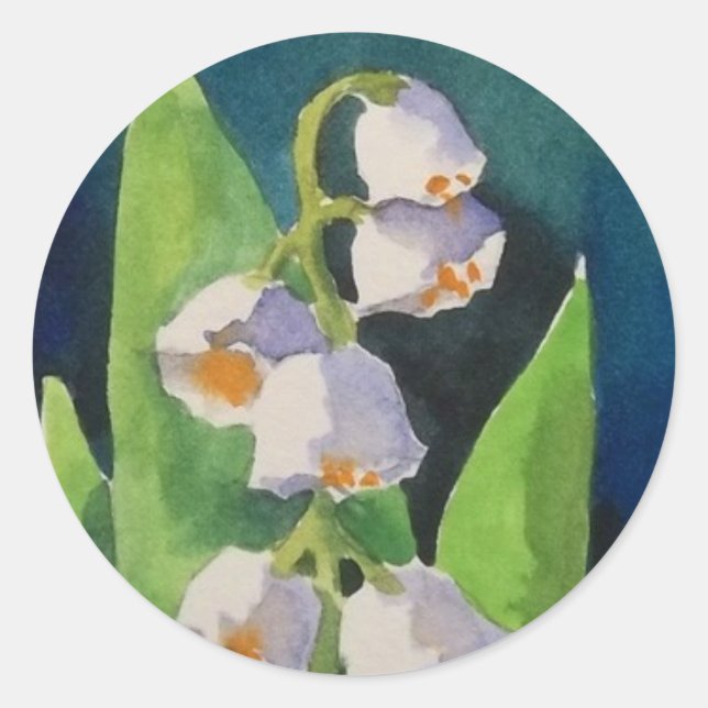 Adesivo Redondo Lily dos Stickers do Vale (Frente)