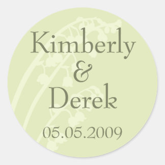 Adesivo Redondo Lily of Valley ・ Save the Date Sticker