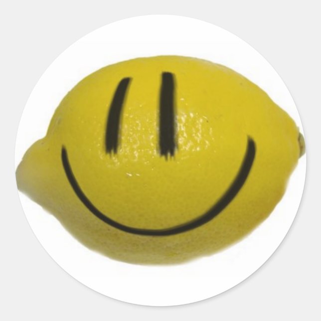 Adesivo Redondo limão (Frente)