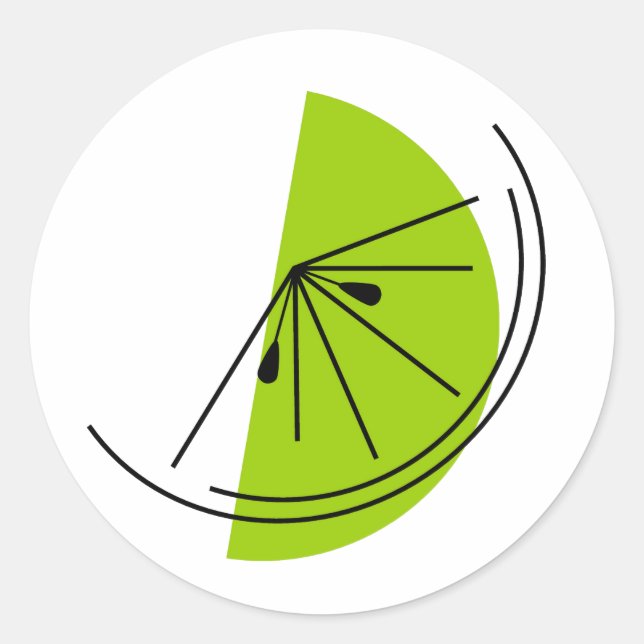 Adesivo Redondo Limão de Citrus (Frente)