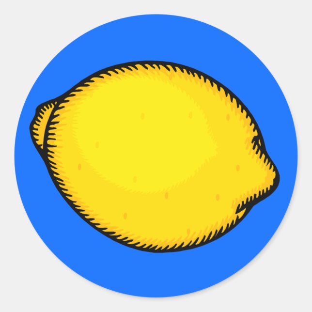 Adesivo Redondo Limão Grande (Frente)