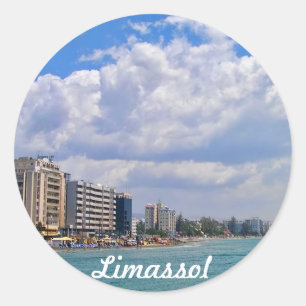 Adesivo Redondo Limassol – cidade famosa no sul de Chipre