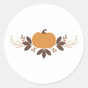Adesivo Redondo Limite de Abóbora