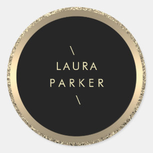 Adesivo Redondo Limite Mínimo de Anéis de Largura do Círculo Doura