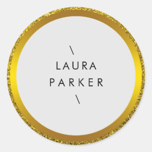 Adesivo Redondo Limite Mínimo de Anéis de Largura do Círculo Doura