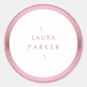 Adesivo Redondo Limite Mínimo dos Anéis da Glitter do Círculo Dour