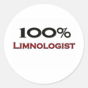 Adesivo Redondo Limnologista De 100%