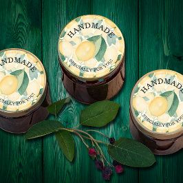 Adesivo Redondo Limões Citrus FEITOS À MÃO para Você