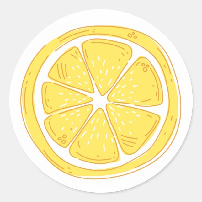 Adesivo Redondo Limon Themed Round Sticker (Frente)